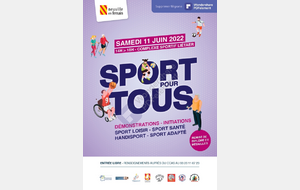 SPORT POUR TOUS - SAMEDI 11 Juin 2022